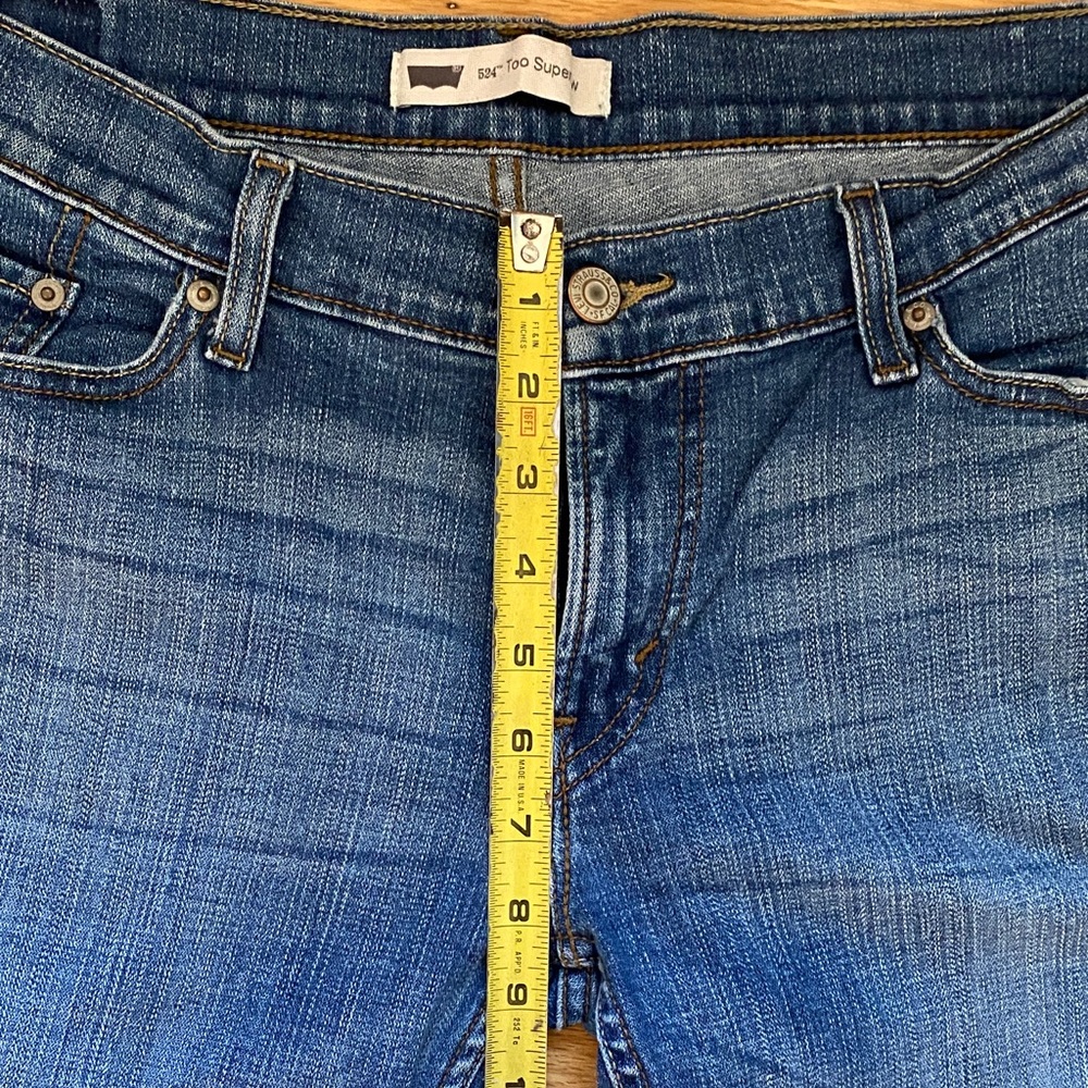 Levi's 524 Too Superlow Skinny Jeans 31x30 - Picture 7 of 11